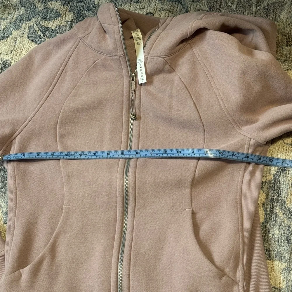 Lululemon Scuba 2 Hoodie Women’s 10 Rose Blush Full Zip Hoodie - Picture 7 of 9